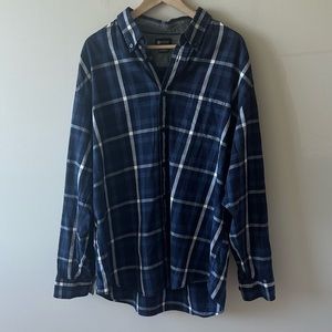 MENS Haggar Plaid Button-down Shirt
